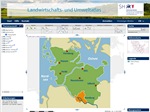 Screenshot der Projekt-Webseite Landwirtschafts- und Umweltatlas