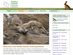 Screenshot der Projekt-Webseite Wildtier-Kataster Schleswig-Holstein (WTK-SH)