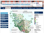 Screenshot der Projekt-Webseite Hochwasser-Sturmflut-Information Schleswig-Holstein